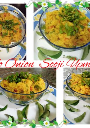 A picture of No onion Sooji Upma.