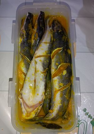 Foto resep Lele ungkep bumbu kuning