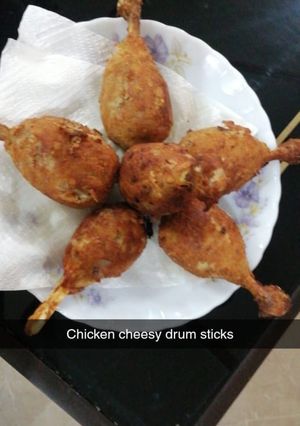 A picture of Chicken cheesy drum sticks🍗🍗.