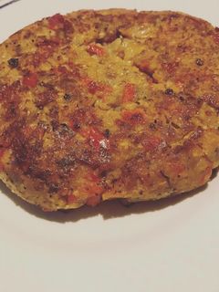 Una foto de Hamburguesa de berenjena