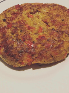 Una foto de Hamburguesa de berenjena