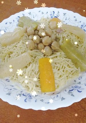 صورة لوصفة دويده بنكهة الرشته العاصميه 😋😜