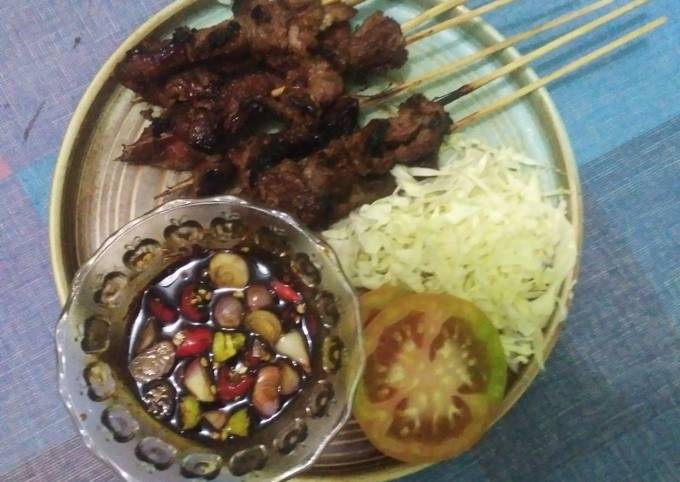 Wajib coba! Resep praktis bikin Sate daging sapi hidangan Idul Fitri dijamin sedap