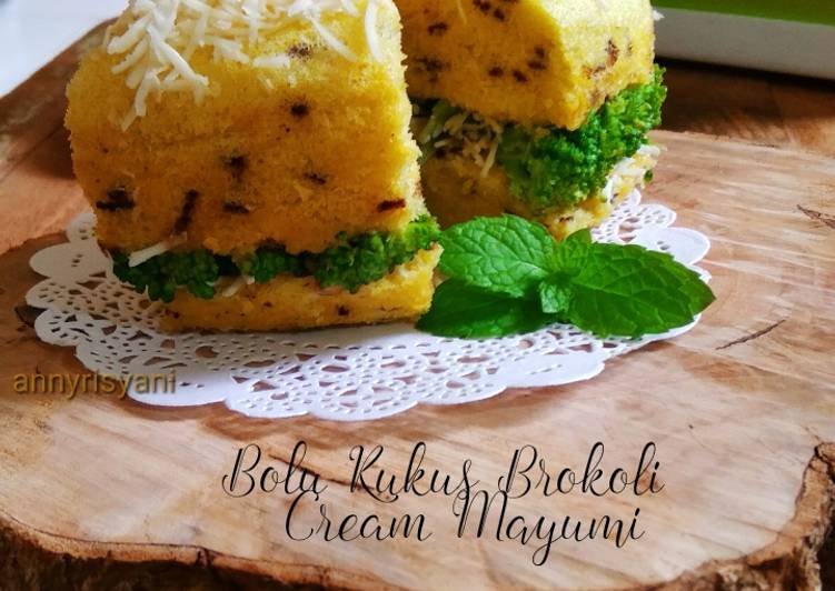 Resep Bolu kukus Brokoli cream mayumi Anti Gagal