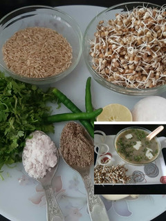 ब्राउन राइस आणि मोड आलेल्या मटकीचे सूप (brown rice and sprouts soup recipe in marathi) रेसिपी चे मुख्य फोटो
