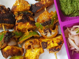 પનીર ટિક્કા ડ્રાય (paneer tikka dry recipe in gujarati)