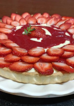 صورة لوصفة تارت بالكريم باتيسير والفريز