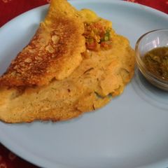 A picture of Moong dal cheela.