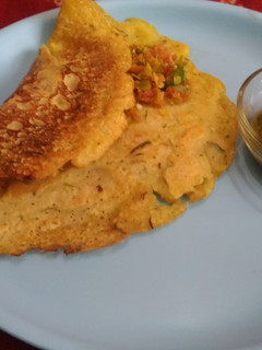 A picture of Moong dal cheela.