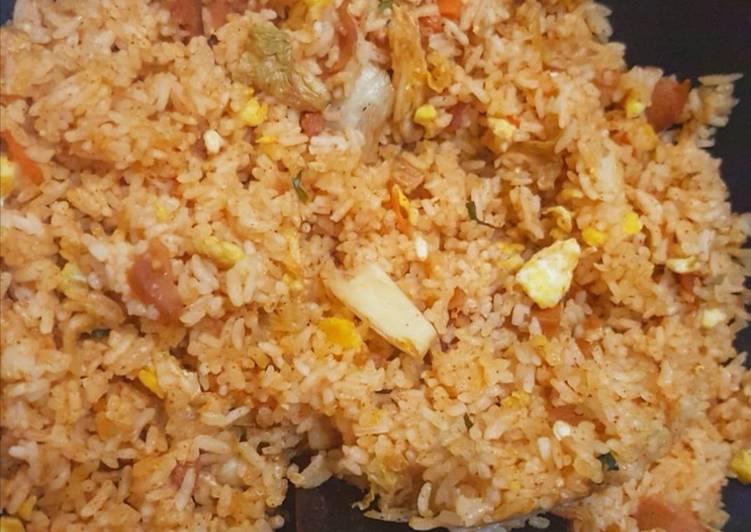 Resep Kimchi Bokkeumbap 김치볶음밥(Nasi Goreng Kimchi) Kekinian