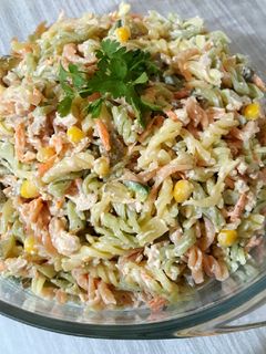 عکسی از دستور 💕 سالاد ماکارونی 😋