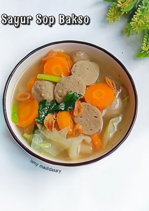 Foto resep Sayur Sop Bakso