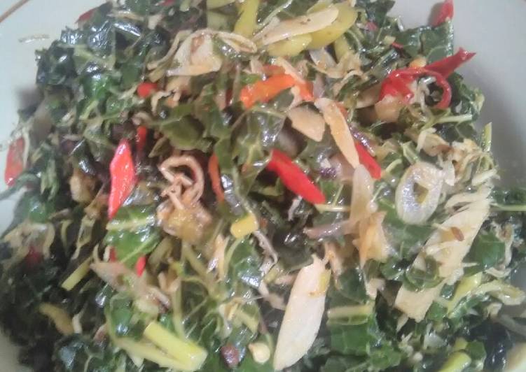 Tumis daun pepaya baby teriii...