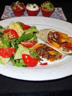 A picture of Beef Fajitas.
