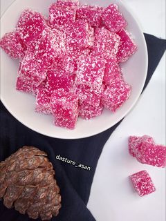 عکسی از دستور باسلوق ژله ای انار