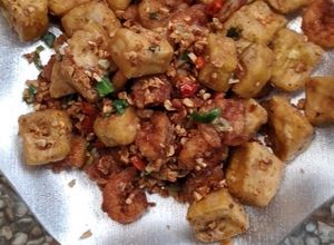 Foto resep Tahu, Udang Cabe Garam