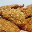 Pollo frito rebozado con sésamo