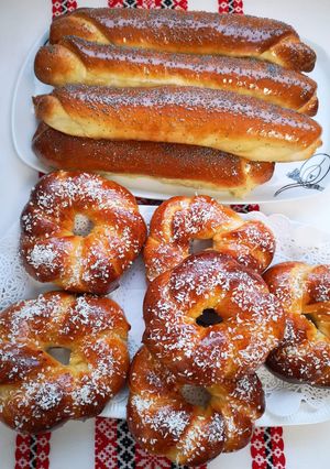O poză a rețetei Batoane și colăcei dulci.