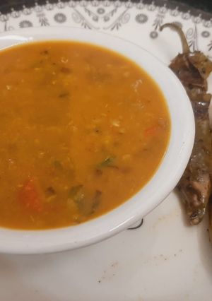 मिक्स दाल मिर्च फ्राई(mix daal mirch fry recipe in hindi) रेसिपी मुख्य फोटो