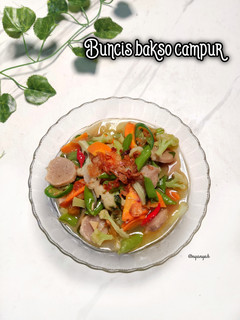 Foto resep Buncis Bakso Campur