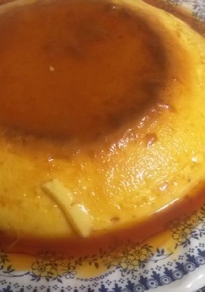 Una foto de Flan de huevo en olla express