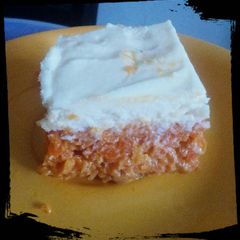 A picture of Easy Gajar Halwa with icing glaze.