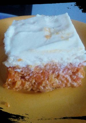 A picture of Easy Gajar Halwa with icing glaze.