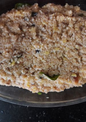 A picture of Daliya pongal (samba rava / broken wheat pongal).
