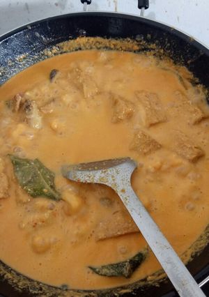 Foto resep Gulai ayam campur tahu