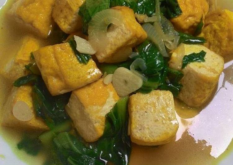 Caisim mini tumis tahu bandung