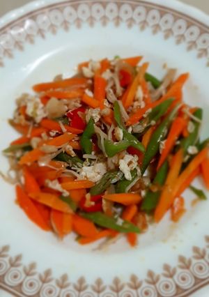 Foto resep Tumis wortel buncis enoki