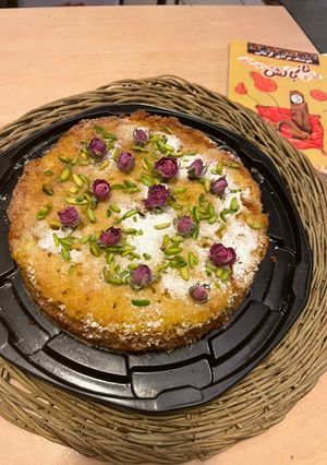 عکسی از دستور کیک سیب خیس