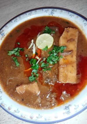 A picture of Beef nehari by Shan Nehari masala.