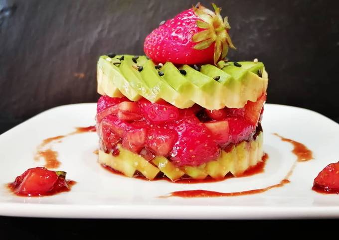 🌿Carpaccio Avocat🥑🍓 Fraise🌿