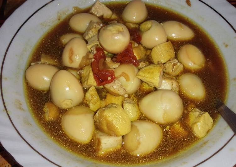 Resep Bistik telur puyuh tahu Anti Gagal