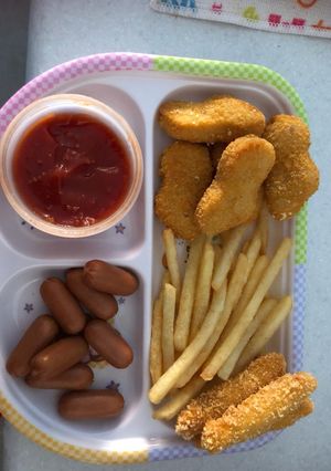 A picture of Crunchy fish nuggets.