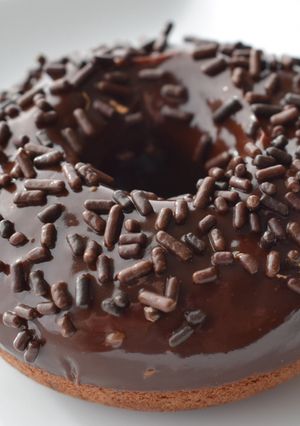 A picture of Homemade Chocolate Donuts!.
