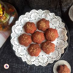A picture of Ragi Beetroot Cookies.