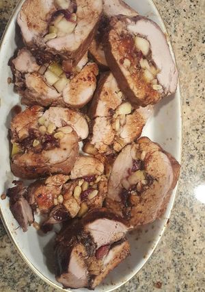 A picture of Stuffed pork loin.