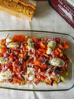 Una foto de Ensalada de patata y huevo