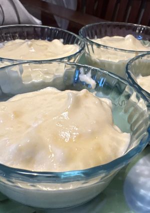 Una foto de Mousse de limón casera