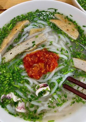 Hình của món Bánh canh hẹ (bánh canh Phú Yên).