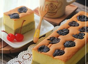 Foto resep Lapis Ekonomis Vanilla Greenteea Lembut 6 Telur ajaa