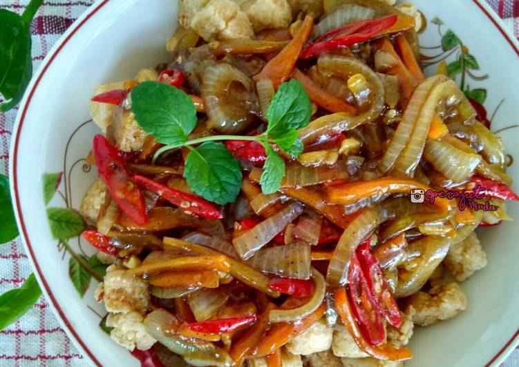 Resep Tahu Selimut saus Lada Hitam