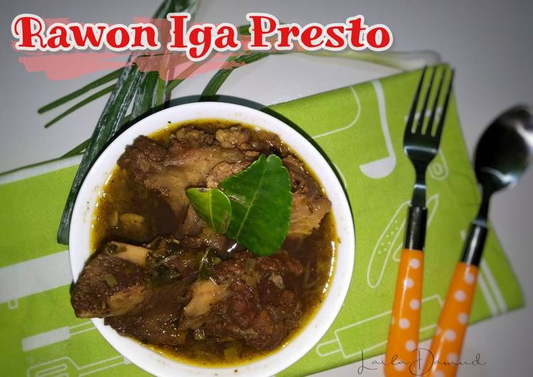 Resep Rawon Iga Presto, Menggugah Selera