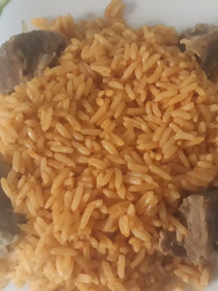 A picture of Jollof rice.