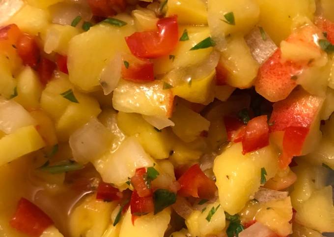 Easiest Way to Prepare Award-winning Mango-Peach Salsa