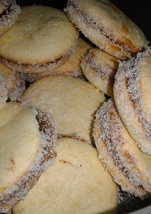 Una foto de Alfajor de maizena sin tacc