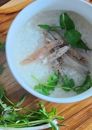Hình của món Cháo sá sùng.