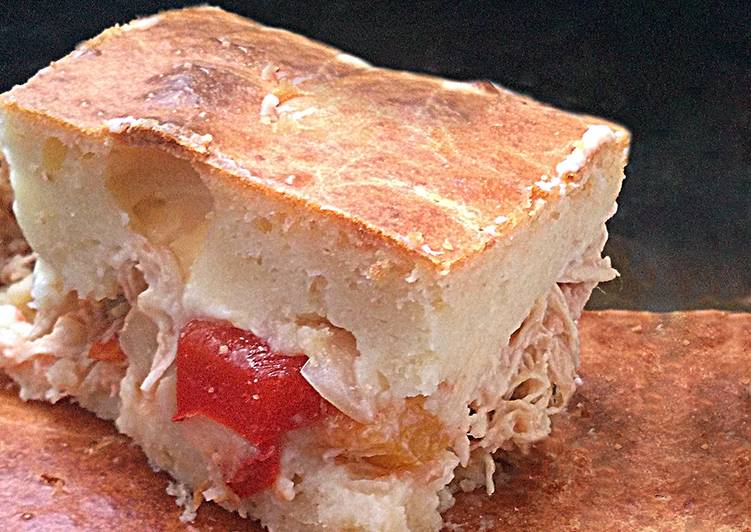 Torta de frango de liquidificador